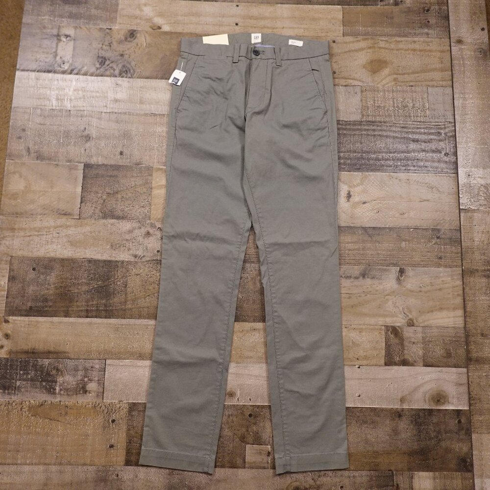 GAP Slim‎ Fit Vintage Flight Khaki Pants Men's 29x32 Khaki Olive